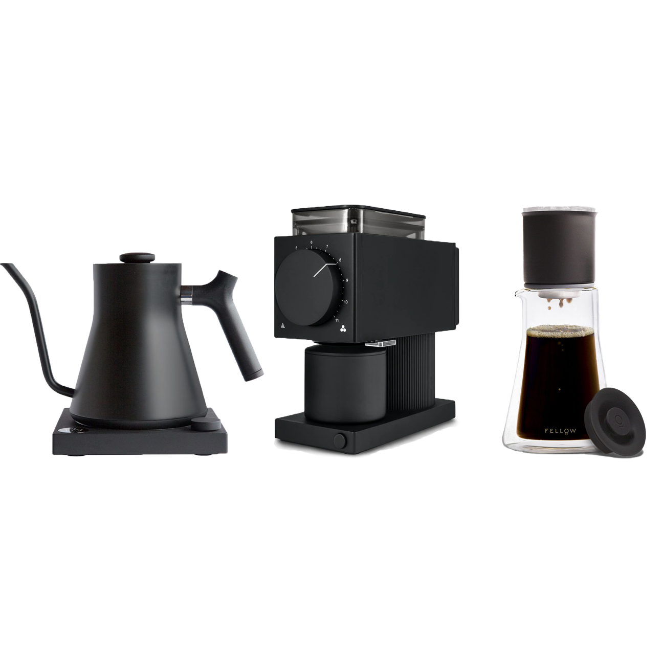Complete Pour-Over Coffee Kit Pour-Over Coffee Set Kettle Grinder Scale
