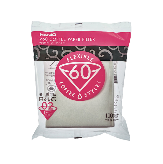 Hario V60 | Paper Filter | Size 02 | 100ct | White