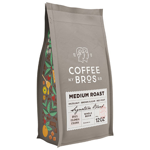 Medium roast coffee samples